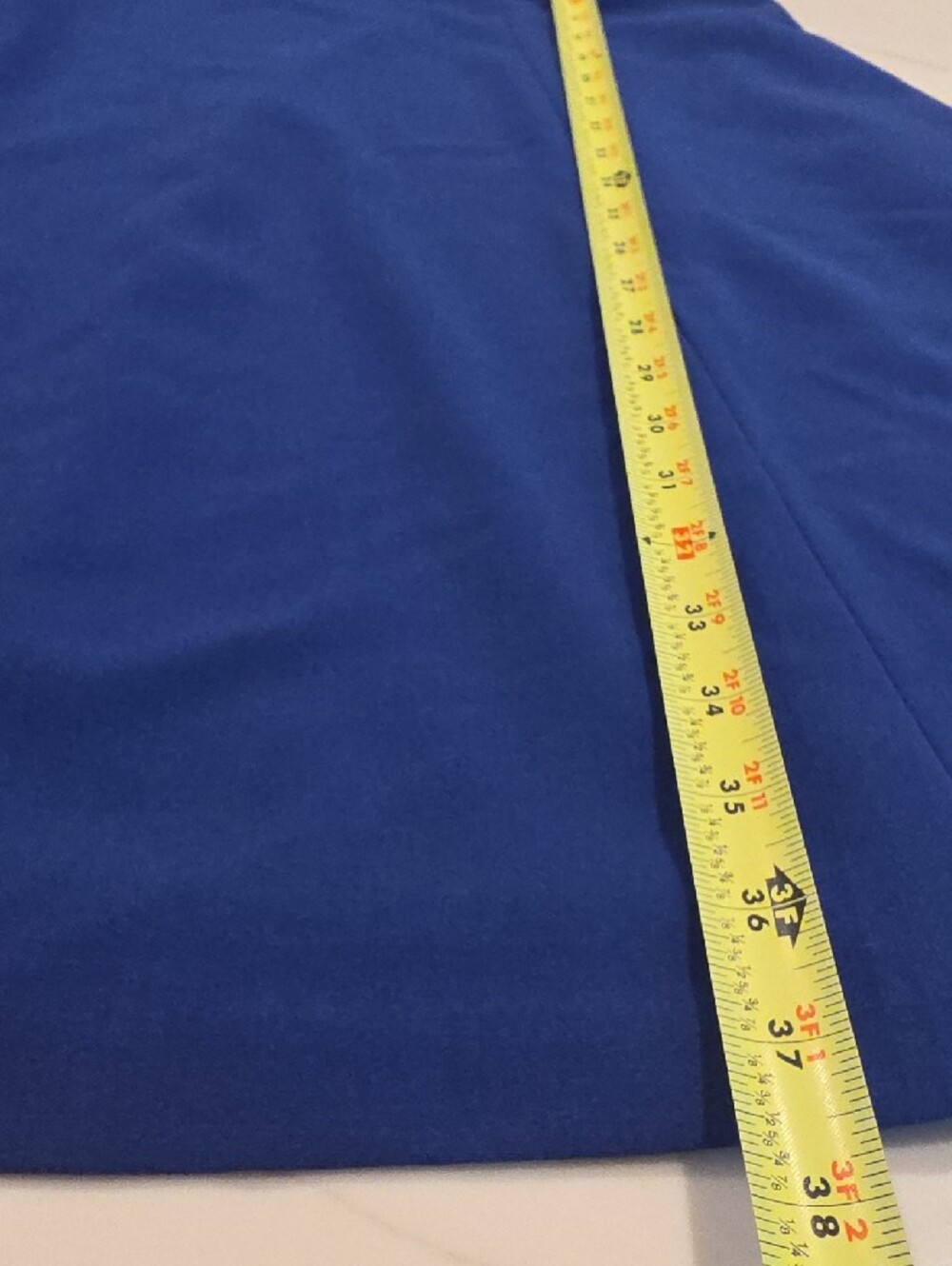 Blue Sleeveless Fit & Flare Dress - Picture 3 of 9